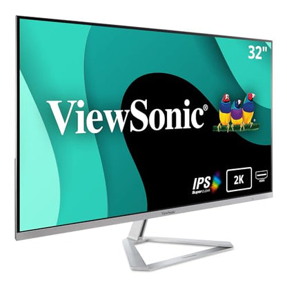 ViewSonic VX3276-2K-MHD 32 Inch 1440p QHD IPS Widescreen Monitor, 75Hz LCD - style: 32-Inch 1440p
