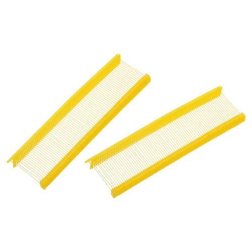 MECCANIXITY 1000 Pcs Standard Tagging Barb Fasteners, 1 Inch Yellow Tagging Gun Fasteners Tagging Gun Refill Plastic Garment for Clothing Fine Stitch Price Refills Tag Label - color: Yellow, size: 1 Inch