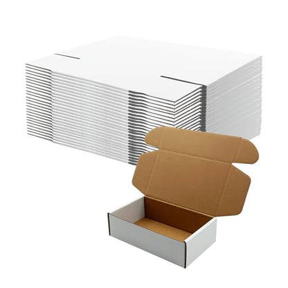 7x4x2 Inch White Shipping Boxes 25 Pack,Small Gift Boxes,Bulk of Mailers - size: 7''x4''x2''