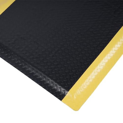 Nisorpa Anti Fatigue Mats Industrial 2' x 6' Ergonomic Standing Mat 15/16" Extra Thick Heavy Duty Commercial Diamond Plate Support Shop Floor Mats for Leg & Back Pain - size: 2' x 6'
