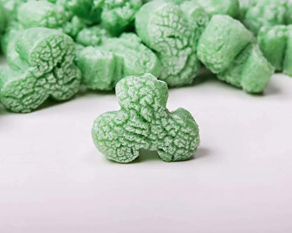 Bubblefast! Brand FunPak Plant Based Biodegradable Packing Peanuts, 1.5 cu ft Bag, Compostable (Green Shamrocks) - color: Green Shamrocks