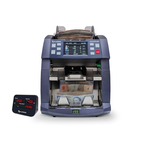AccuBANKER AB8000 CashGrader Mixed Bill Counter, Serial Capture