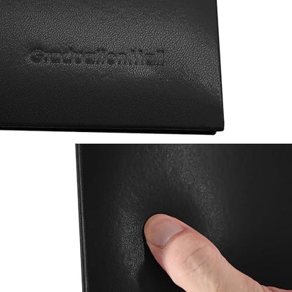 GraduationMall 8.5"x11" Smooth Padded Diploma Cover Certificate Holder Black,6-Packs - color: Black, size: 6 Packs
