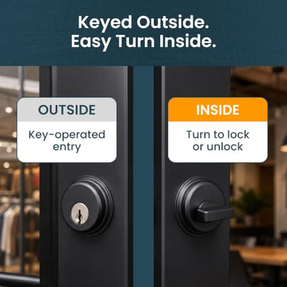 Cylinder Locks Mixed Set - Bronze Thumbturn, 4 Pack - color: Duronotic Bronze, size: 4 Pack, style: Keyed & Thumbturn
