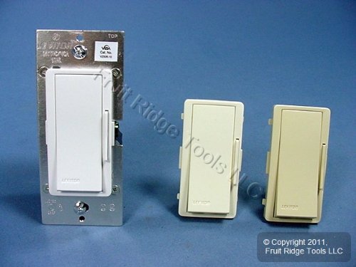 Leviton VZ00R-10X Remote Switch for use w/ Vizia Master Dimmer/Fan Control, White/Ivory/Almond