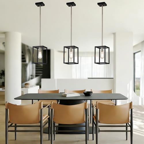 Single 1 Light Black and Brushed Nickel Modern Industrial Pendant Lighting Fixture Hanging Ceiling Light for Dining Room Living Room - color: Black & Brushed Nickel, size: 1 Lights