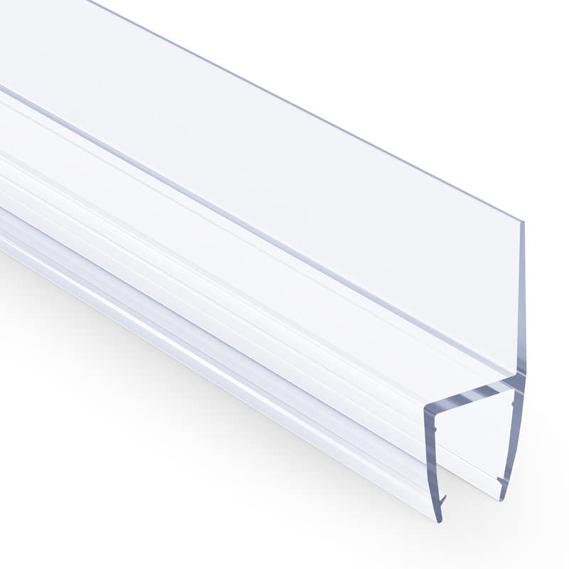 AmazerBath 5-Pack 15.75" Shower Door Side Seal Strip for 3/8"(10mm) Glass - 5 Section Segmented Shower Installation Kit Frameless Glass Door Seal Strip - style: Side Seal 3/8
