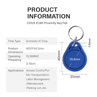 Gebildet 3pcs RFID Kit: RC522 RF IC Card Sensor Module with S50 Blank Cards and Keychains, Compatible with DIY Electronic Boards - color: RC522 RF