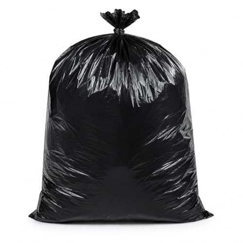 3 Mil Contractor Bags – Heavy Duty 20 Count Large Trash Bags – Tear & Puncture Resistant Garbage Bags for Construction, Yard, Industrial Use 32" x 50", 42 Gallon