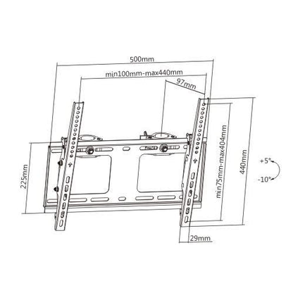 Mount-It! Universal Truss & Pole TV Mount with Quick Release Clamp, Stage & DJ Lighting Truss TV Bracket for 48–51mm Pipes, VESA 100x100–400x400, 32–55 Inch Screens, 88 lb Capacity