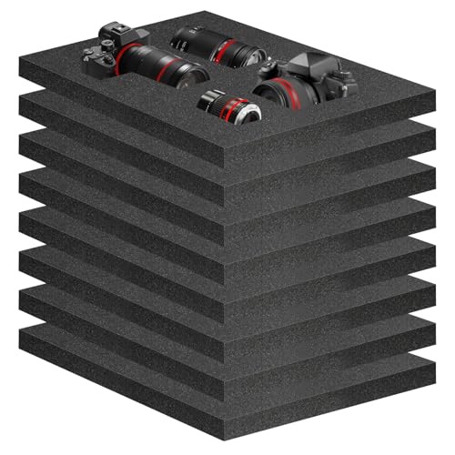 Eunice 8 Pcs 16" x 12" x 1" Foam Inserts, Padding - size: 8PCS-16*12*1 Inches