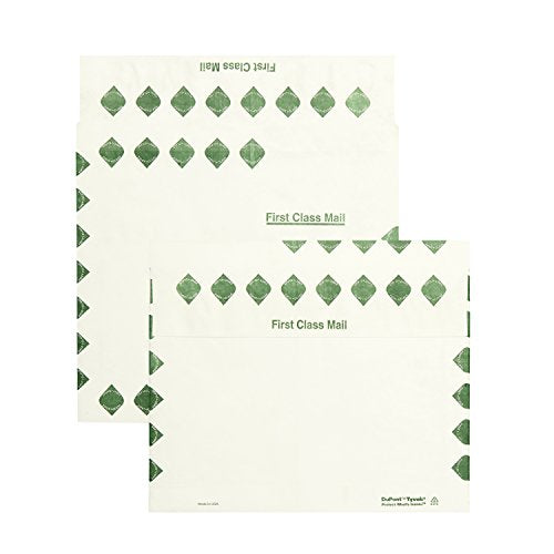 Quality Park Survivor R4440 Tyvek Booklet Expansion Mailer, 1st Class, 10 x 13 x 2, White, 18lb, 100/Box