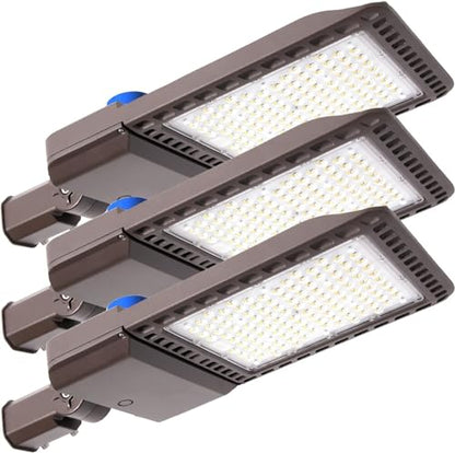 300W LED Parking Lot Lights, 45000LM Dusk to Dawn Pole Mount 3Pack - size: 300W/3Pack