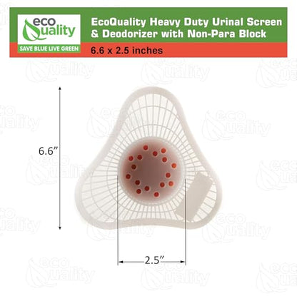 Heavy Duty Urinal Screen and Deodorizer with Non-para Block - Universal Fit - Urinal Scent Cakes with Cherry Fragrance - Great for Hotels, Restaurants, Schools, Offices and Janitorial Supplies (2)