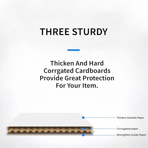 8x6x4 inch Small White Mailers Boxes Set of 10 - size: 8x6x4 inch