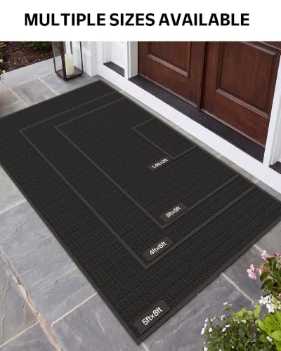 Front Door Mat, Heavy Duty Indoor Outdoor Entry Mat, 3'x5' - size: 3' x 5' (Rectangular)