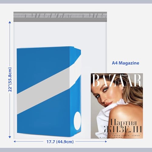 Fuxury 17.7x22" Large Poly Mailers 500Pcs, Shipping Bags for Clothes,White - color: White, size: 17.7x22" 500pcs