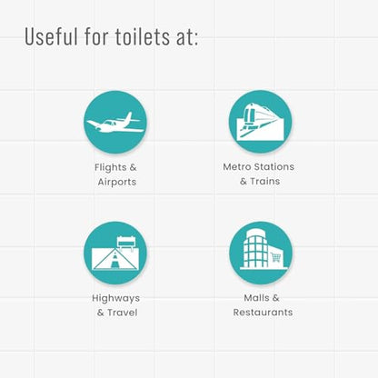 PeeBuddy Disposable Paper Toilet Seat Covers (Pack Of 40) | No Direct Contact with Unhygieneic Seats| Easy To Dispose| Nature Friendly| Must Have For Women - size: 40 Seat Covers