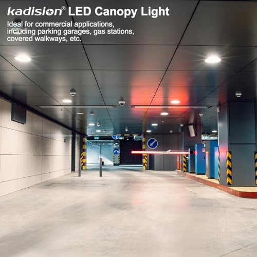 kadision 100W LED Round Canopy Light, 3-Level Selectable Wattage and CCT