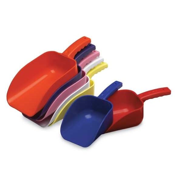 Remco 6400X Color-Coded Plastic Hand Scoop - BPA-Free, Food-Safe Scooper, Commercial Grade Utensils, Restaurant and Food Service Supplies, Large 32 Ounce Size, White
