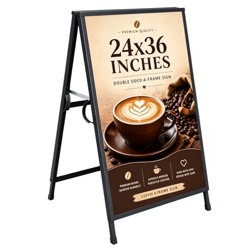 24×36 Inch Slide-in Folding A-Frame Sign Holder (Frame Only)