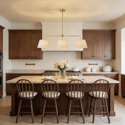 40" Brass Kitchen Island Lighting, Linear Chandeliers for Dining Room - color: Gold