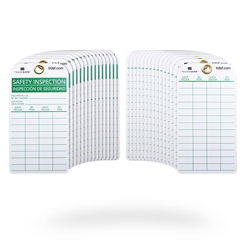 TRADESAFE Bilingual Inspection Tag, Inspección de Seguridad, 30 Safety Tags - style: Bilingual Inspection Tag