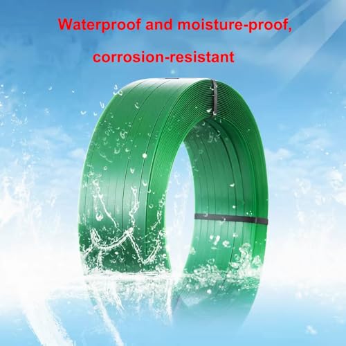 Packaging Strapping Banding PET Pallet Srapping Roll 1000ft x 5/8" x 0.035" - color: Green