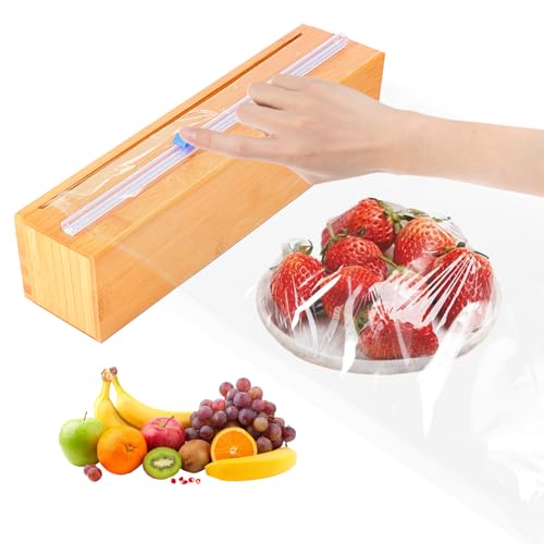 Plastic Wrap Dispenser with Slide Cutter for Aluminum Foil