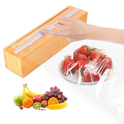Plastic Wrap Dispenser with Slide Cutter for Aluminum Foil