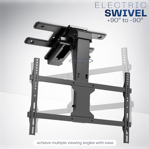 VIVO Swivel Electric Ceiling TV Mount, 37 to 70 in Screens, MOUNT-E-FD75C-S - color: Black, size: 37-70" TVs