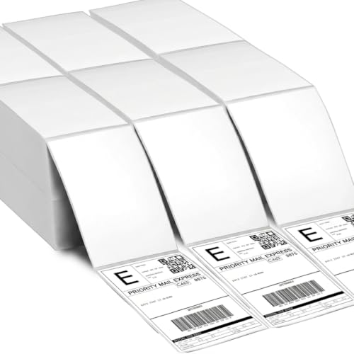 Direct Thermal Labels Perforated Barcode Shipping Sticker - size: 4" X 6" 6000 Labels