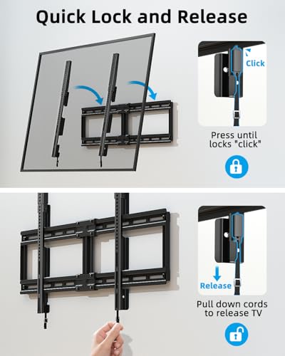 HOME VISION Ultra Slim Fixed TV Wall Mount 40-100", VESA 800x600, 200 lbs - size: 40-100 Inch