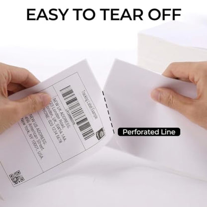 4" x 6" Direct Thermal Shipping Labels, 2 Rolls, 1000 Labels - size: Roll- 1000 Labels