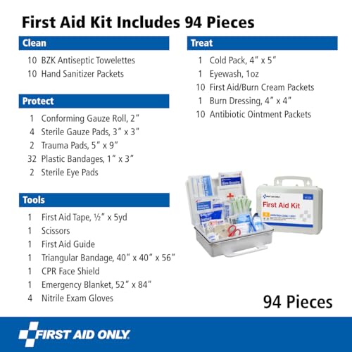 First Aid Only 25-Person ANSI Class A First Aid Kit for Workplaces