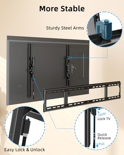 HOME VISION Heavy Duty Tilting TV Wall Mount for 65-150" TVs to 264 lbs - size: 9121/ 65-150"
