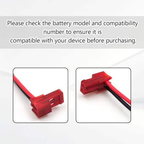 (2-Pack) 4.8V 800mAh Ni-Cd Battery for Sure-Lites 026-161, OSA009