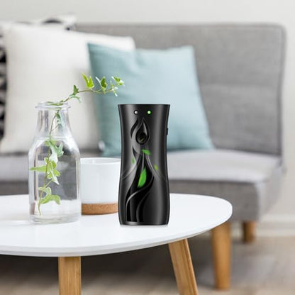 Threlaco 2 Pcs Automatic Air Freshener Spray Dispenser, 6.2 oz,Black - color: Black