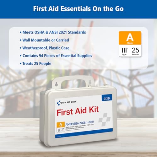 First Aid Only 25-Person ANSI Class A First Aid Kit for Workplaces