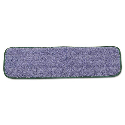 Rubbermaid Commercial Products HYGEN Microfiber Wet Mop Head Pad Green 18in - style: Replacement