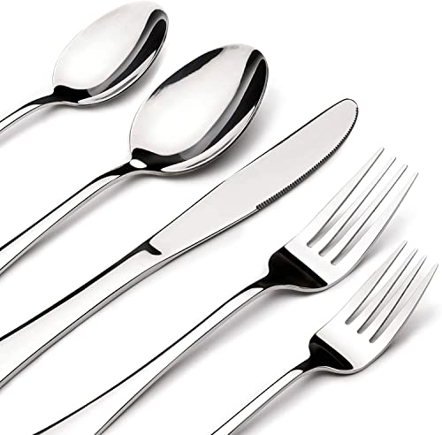 Silverware Set for 12,60 Piece Stainless Steel Flatware Utensil Cutlery Set - size: 60 Piece, style: Modern