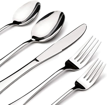 Silverware Set for 12,60 Piece Stainless Steel Flatware Utensil Cutlery Set - size: 60 Piece, style: Modern