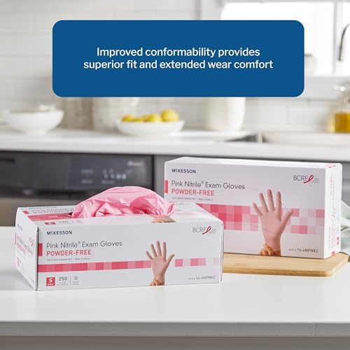 McKesson Nitrile Disposable Nitrile Exam Glove Standard Cuff Length - size: Large 2500 count