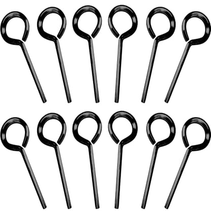 1/8 inch Hex Dogging Key, Black, 12 Pcs - color: Black, size: 1/8