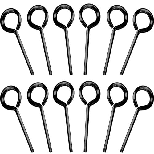 1/8 inch Hex Dogging Key, Black, 12 Pcs - color: Black, size: 1/8