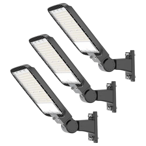 200W LED Parking Lot Light: 24000LM, 5000K Arm Mount 3Packs - size: 200W 3PACK