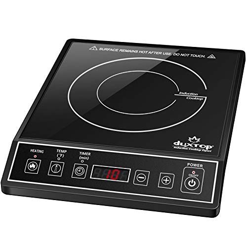Duxtop 1800W Portable Induction Cooktop Countertop Burner, Black 9100MC - color: Black
