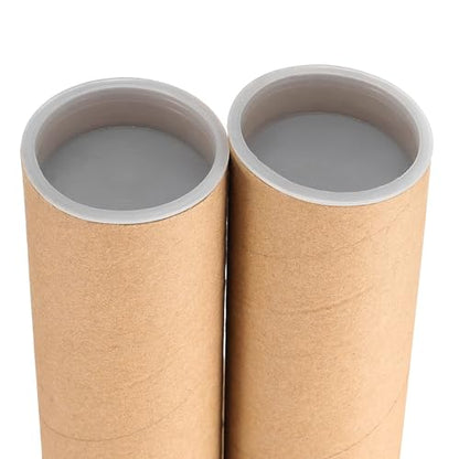 HOIGON 18 Pack 2 x 16 Inch Mailing Shipping Tubes with Caps, Thick Mail Tubes Cardboard Mailing Tube for Packing,Shipping, Artwork, Crafts, Storage of Poster - size: 2x16 Inch