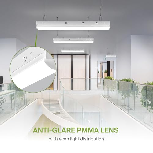 ASD 2ft LED Linear Strip Light Fixture, Emergency Battery Backup 9 Pack - color: White Emergency, size: 2FT