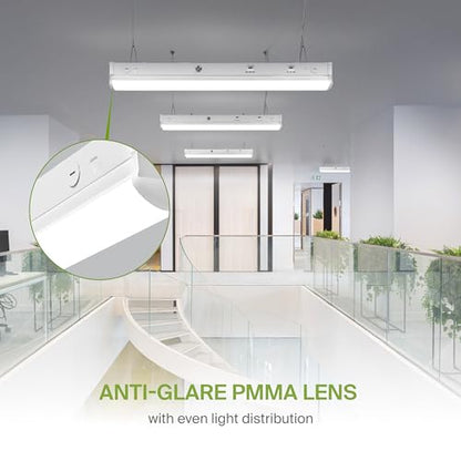 ASD 2ft LED Linear Strip Light Fixture, Emergency Battery Backup 9 Pack - color: White Emergency, size: 2FT
